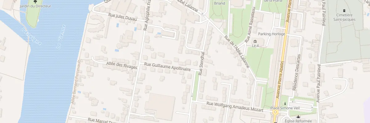 Plan du 15 Rue Guillaume Apollinaire à Châtellerault