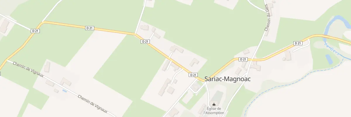 Plan du 5001 Sainte Colombe à Sariac-Magnoac