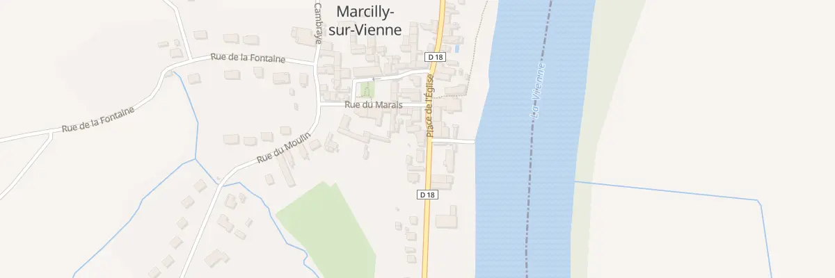 Plan du 2 Rue du Prieuré à Marcilly-sur-Vienne