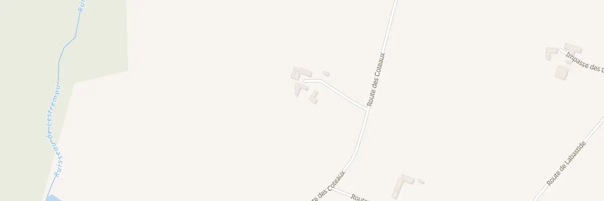 Plan du 1764 Rte des Coteaux à Esclassan-Labastide
