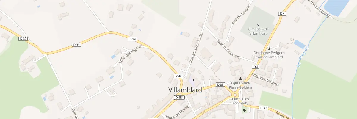 Plan du 40 Rte de Saint Jean d’Estissac à Villamblard