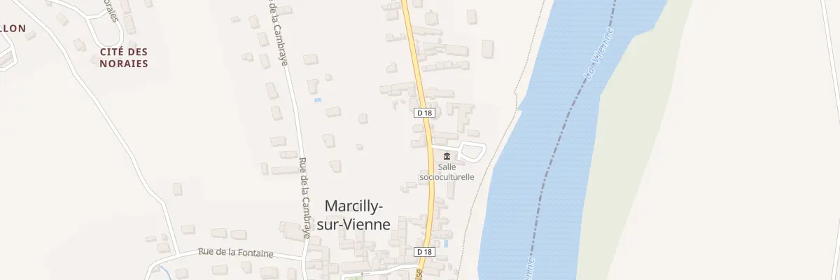 Plan du 7 Rue Principale à Marcilly-sur-Vienne