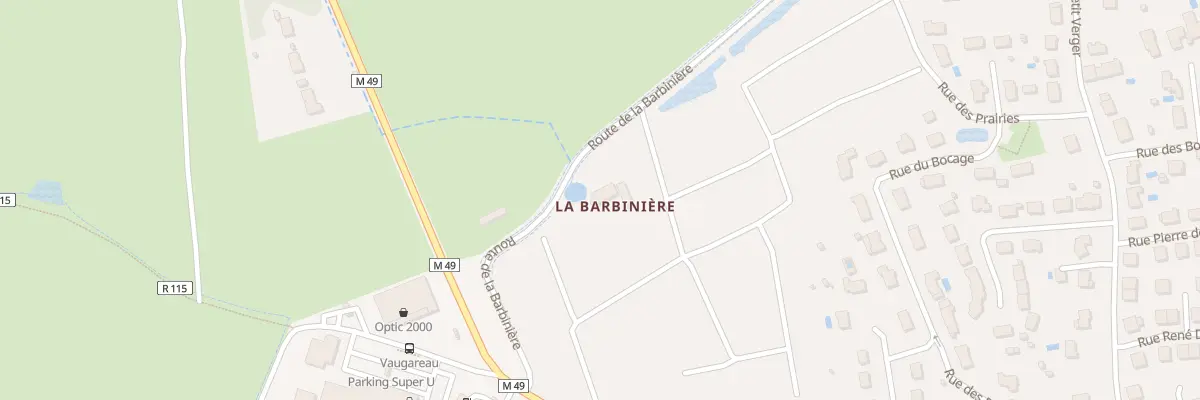 Plan du 207 La Barbiniere à Luynes
