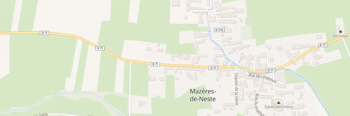 Plan du 12 Rue du Coudougné à Mazères-de-Neste