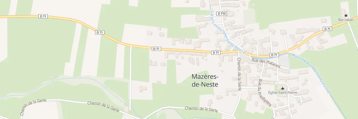 Plan du 17 Rue du Coudougné à Mazères-de-Neste