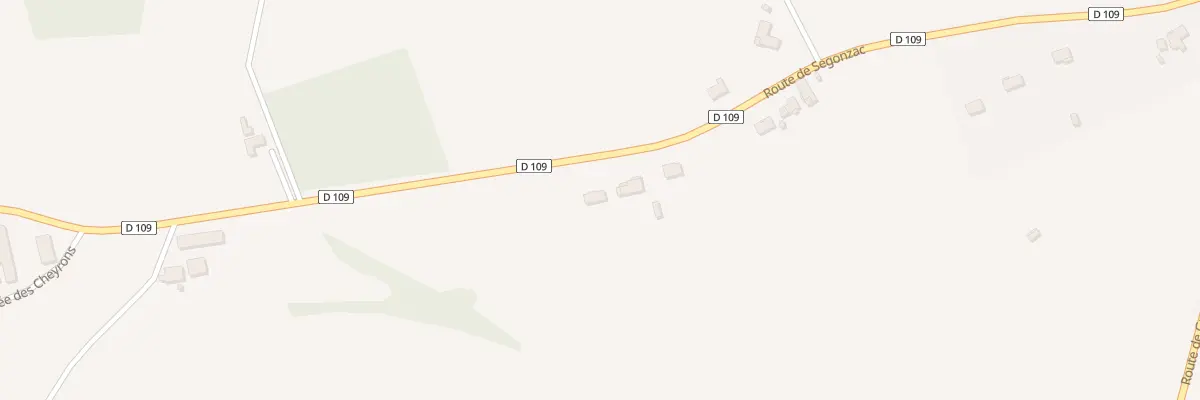 Plan du 1101 Rte de Segonzac à Mensignac