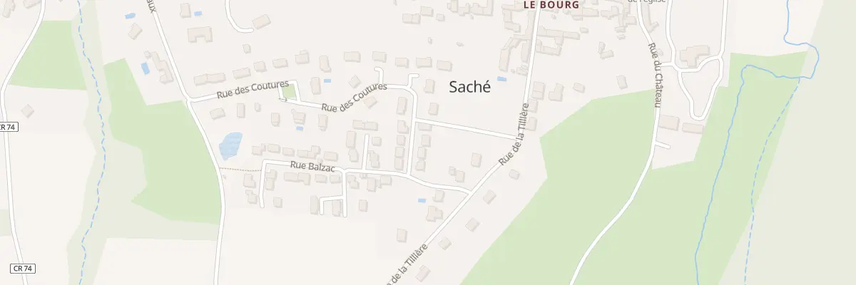 Plan du 5 Rue du Père Goriot à Saché
