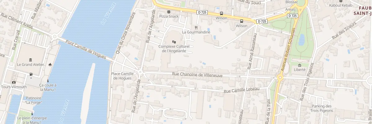 Plan du 29 Rue Chanoine Villeneuve à Châtellerault