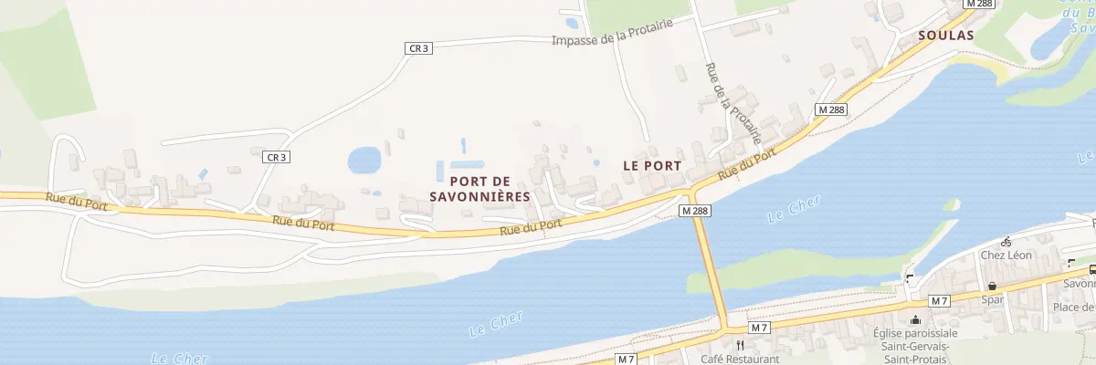 Plan du 56 Rue du Port à Savonnières