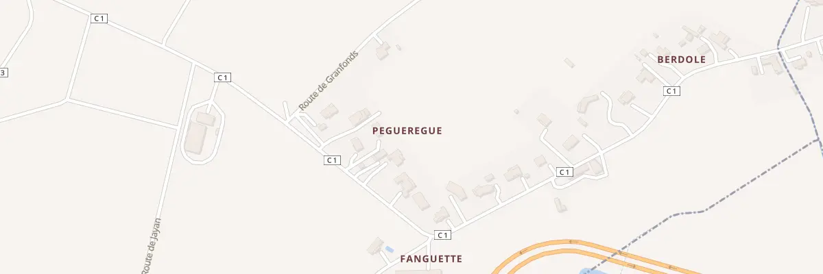 Plan du 701 Rte de Fanguette à Sainte-Colombe-en-Bruilhois