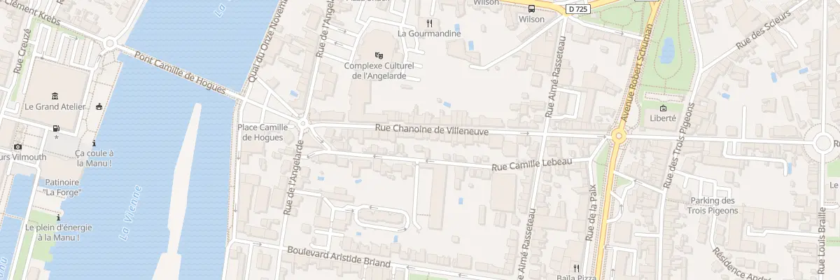 Plan du 30 Rue Chanoine Villeneuve à Châtellerault
