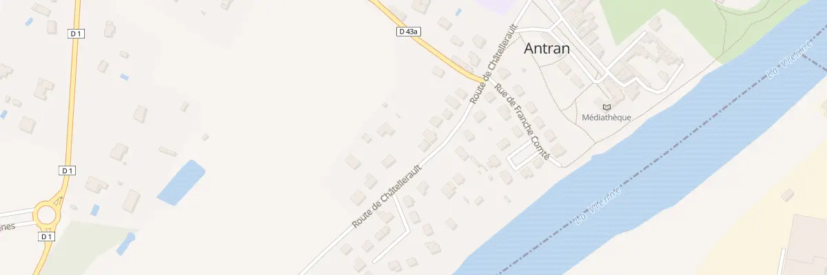 Plan du 16 Rte de Châtellerault à Antran