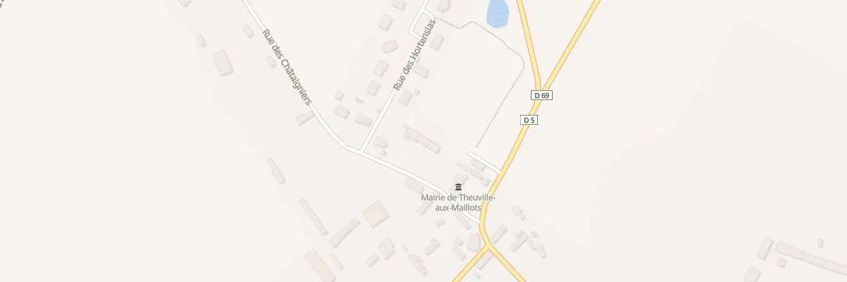 Plan du 2 Rue des Chataigniers à Theuville-aux-Maillots