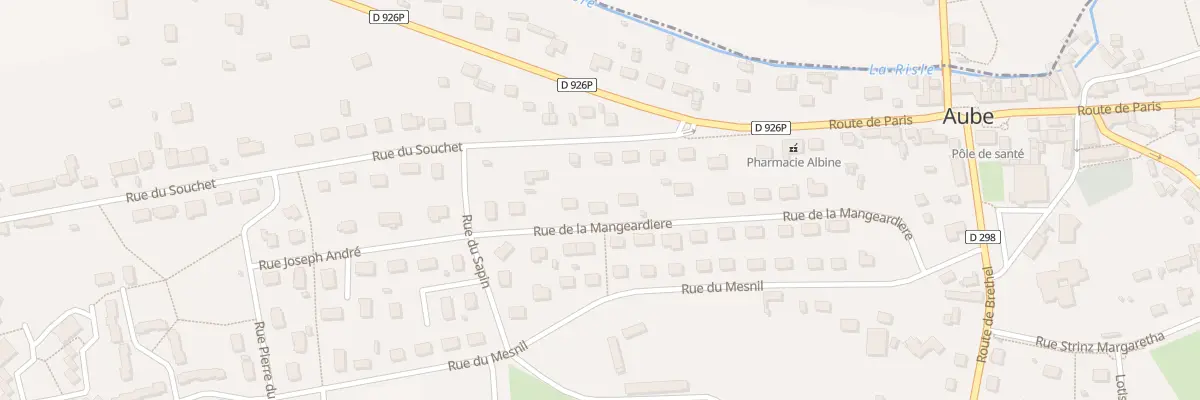 Plan du 21 Rue de la Mangeardière à Aube