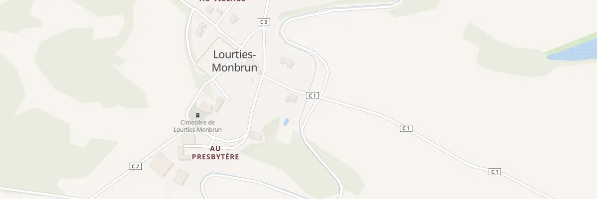 Plan du 5035 Au Presbytere à Lourties-Monbrun