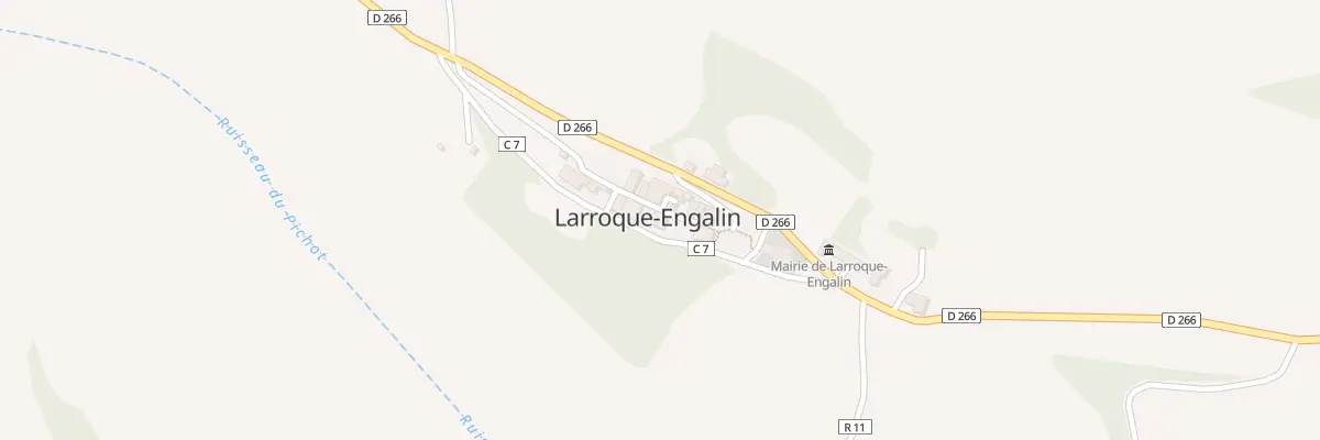 Plan du 65 Rue du Castelnau à Larroque-Engalin