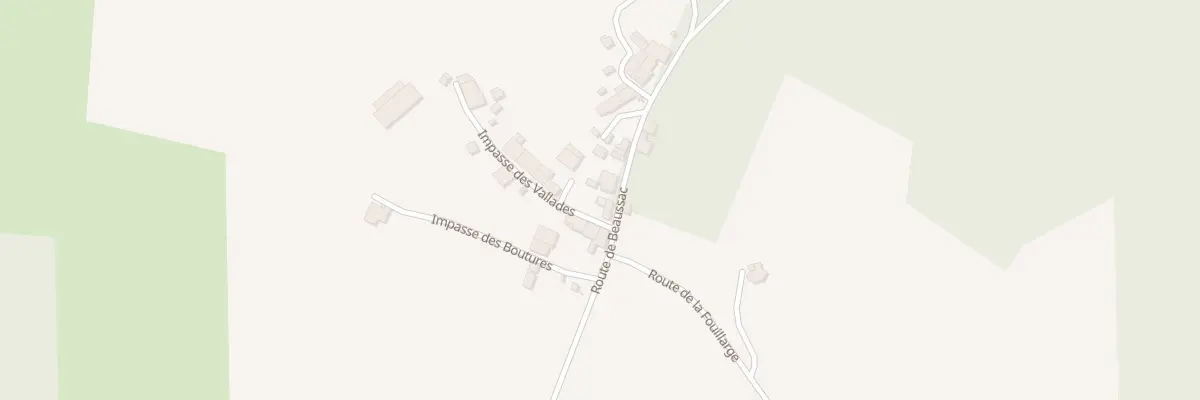 Plan du 24 Rte de Beaussac à Montembœuf