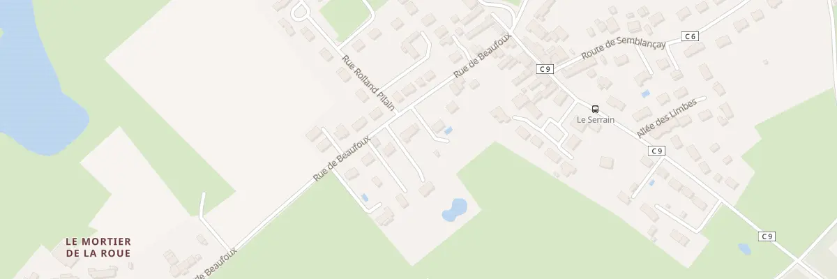 Plan du 8 Rue de Beaufoux à Semblançay