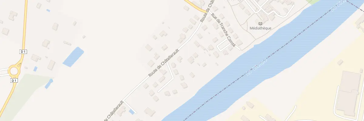 Plan du 13 Rte de Châtellerault à Antran