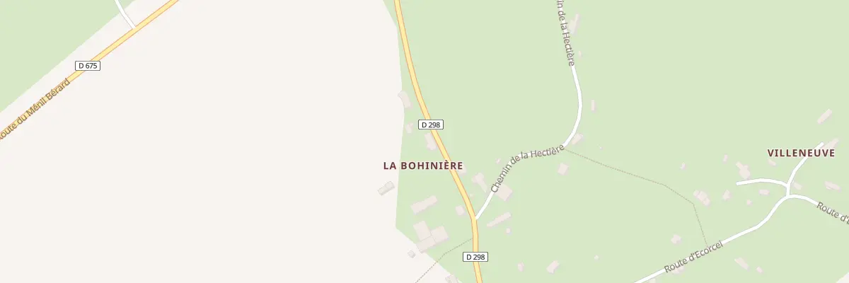 Plan du 40 La Bohiniere à Brethel