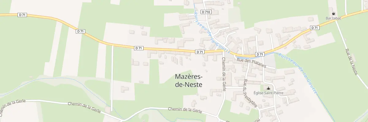 Plan du 7 Rue du Coudougné à Mazères-de-Neste