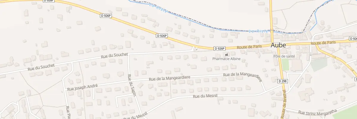 Plan du 6 Rue du Souchet à Aube