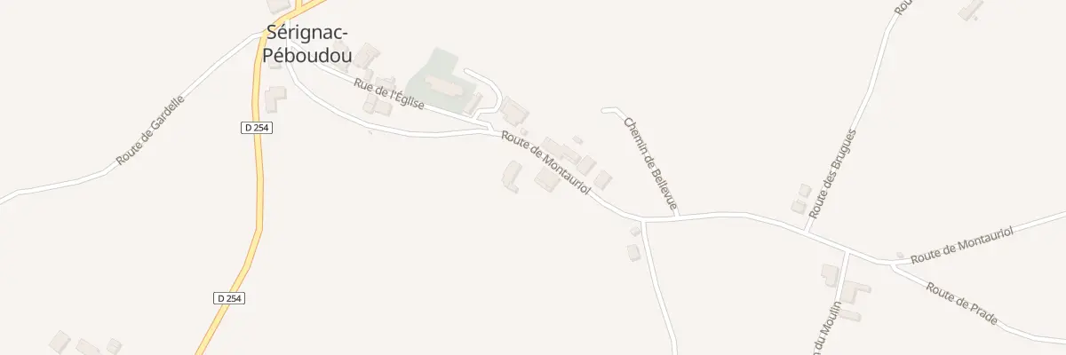 Plan du 300 Rte de Montauriol à Sérignac-Péboudou