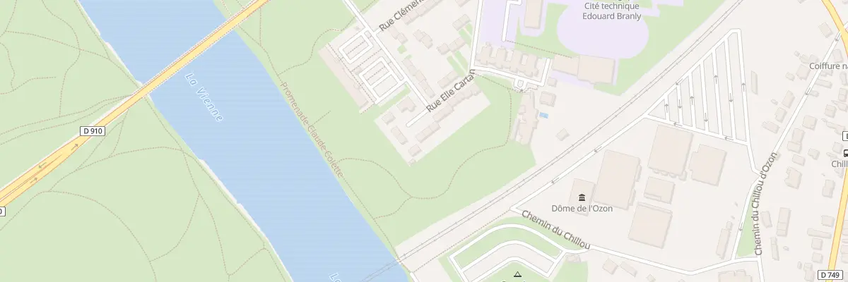 Plan du 8 Rue Élie Cartan à Châtellerault