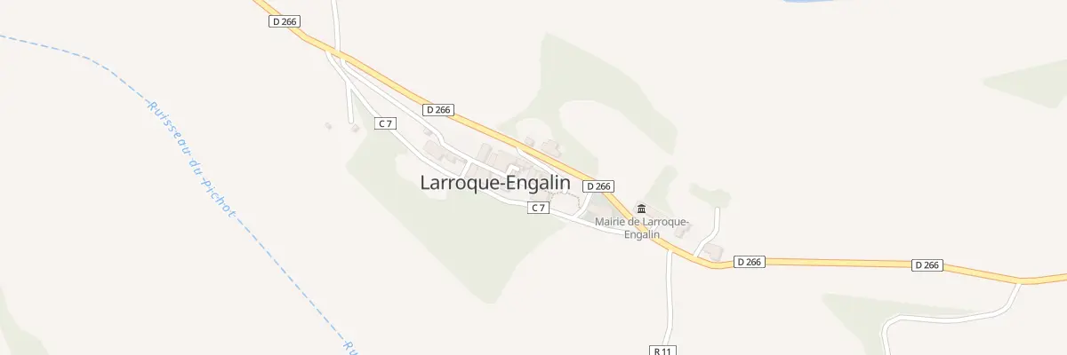 Plan du 84 Rue du Castelnau à Larroque-Engalin