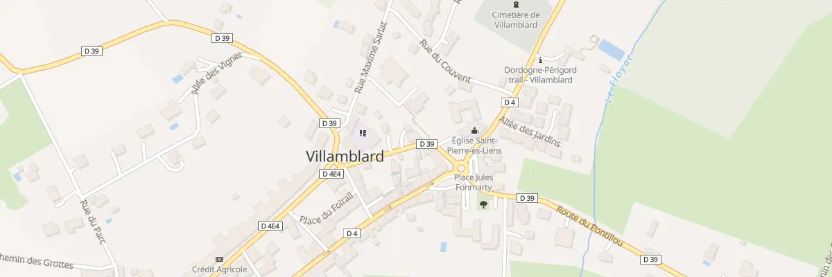 Plan du 9 Rue de l’Ecole à Villamblard