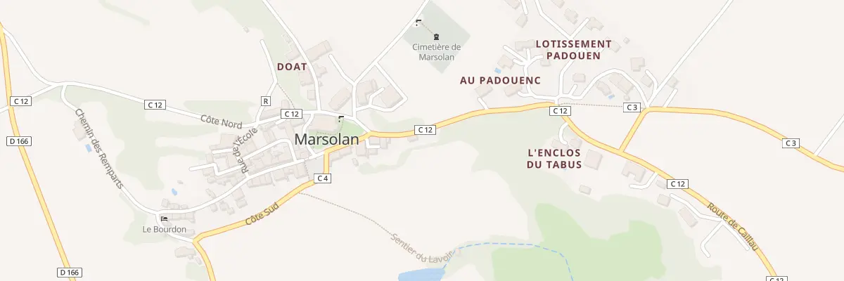 Plan du 60 Rte de Caillau à Marsolan