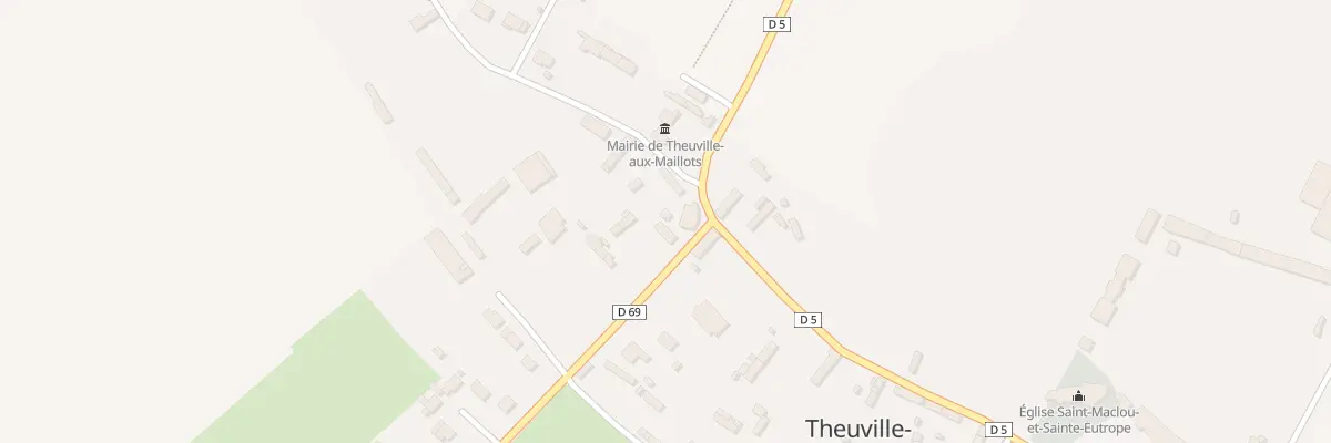 Plan du 2 Rue des Fleurs à Theuville-aux-Maillots