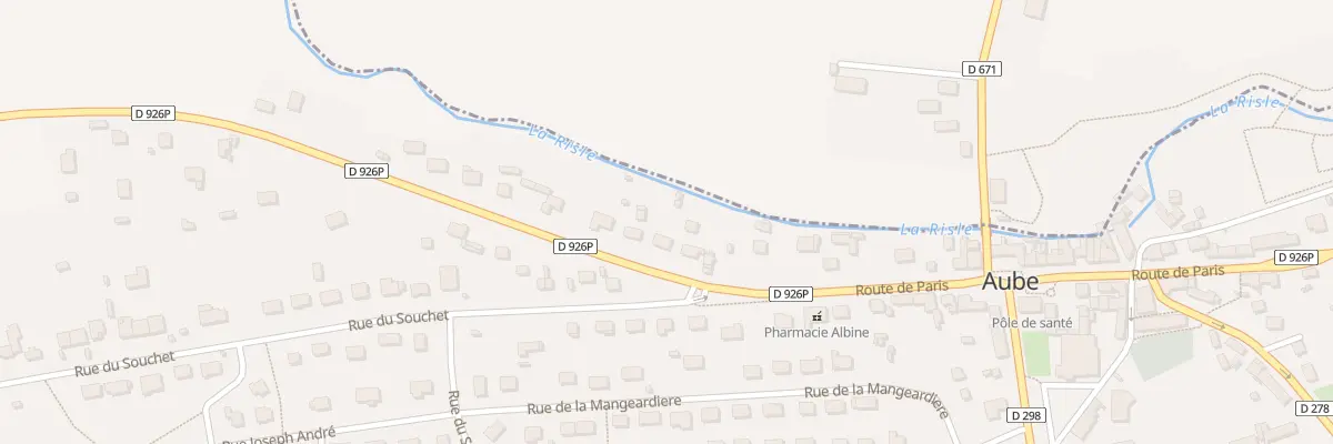 Plan du 107 Rte de Paris à Aube