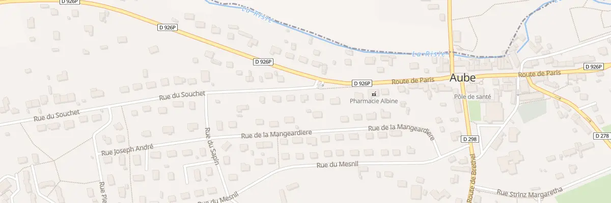Plan du 4 Rue du Souchet à Aube