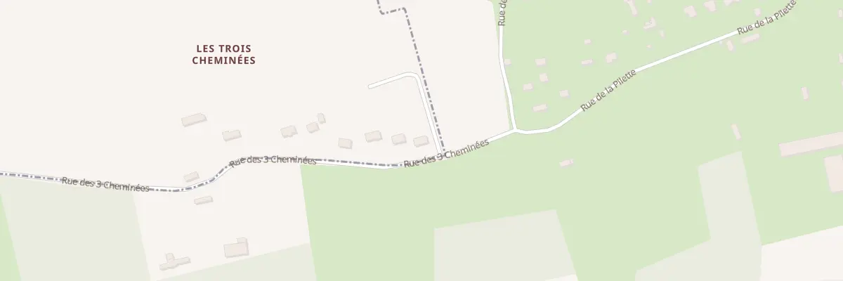 Plan du 740 Rue des Trois Cheminees à Saint-Martin-du-Tilleul