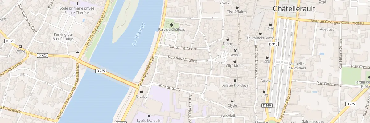 Plan du 24 Rue des Moulins à Châtellerault