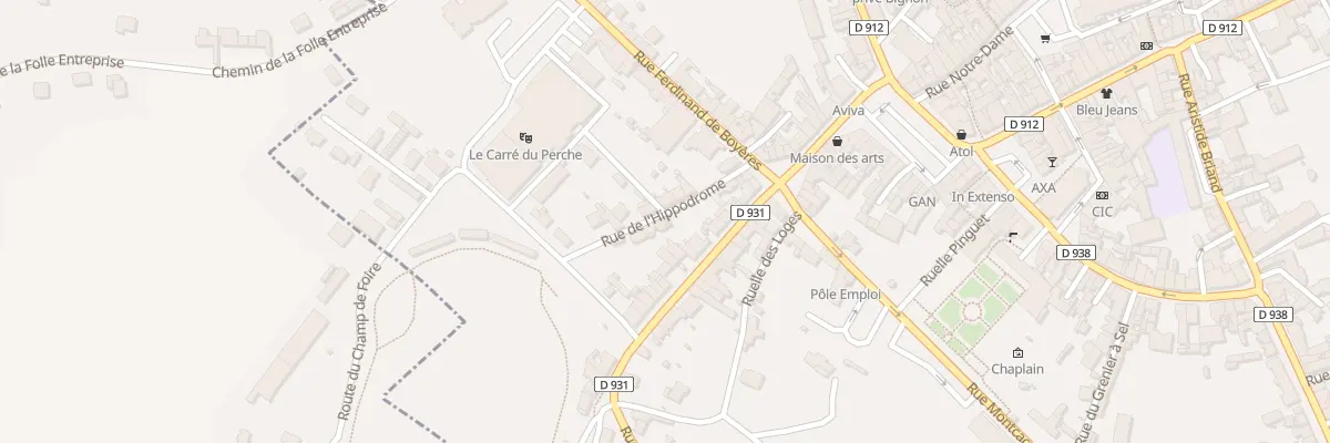 Plan du 3 Rue de l’Hippodrome à Mortagne-au-Perche