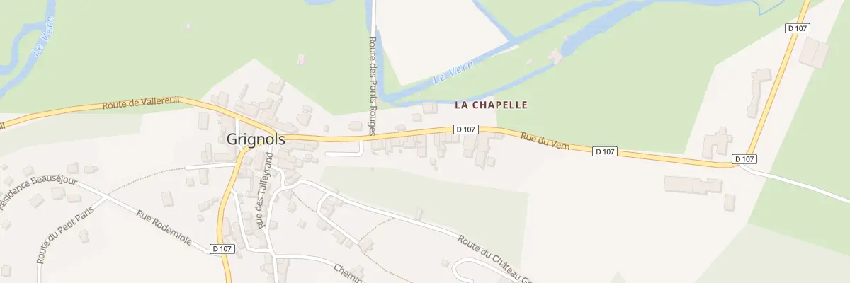 Plan du 184 Rue du Vern à Grignols