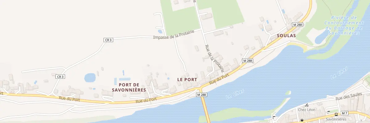 Plan du 44 Rue du Port à Savonnières