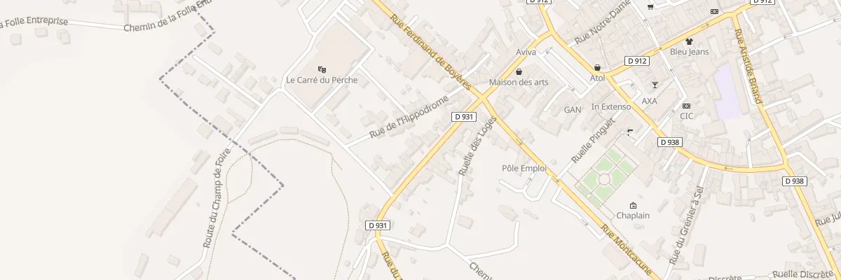Plan du 20 Rue du Faubourg Saint-Langis à Mortagne-au-Perche
