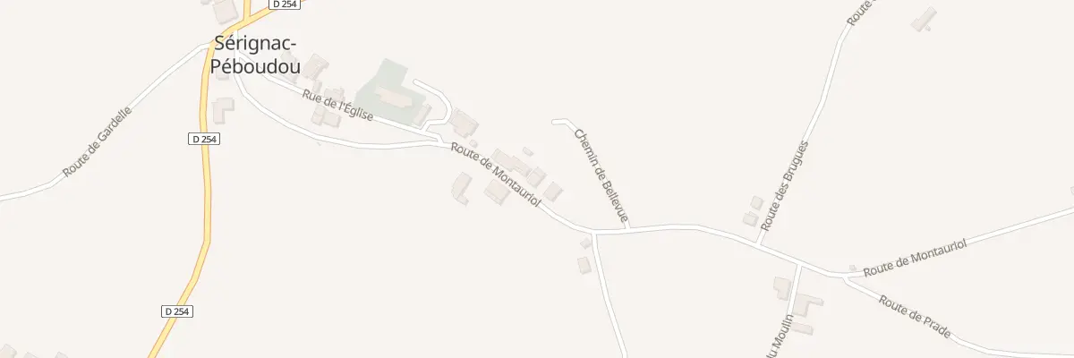 Plan du 357 Rte de Montauriol à Sérignac-Péboudou