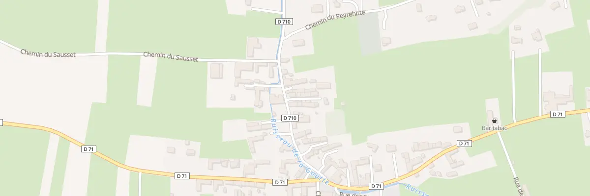 Plan du 1 Che de Las Clottes à Mazères-de-Neste