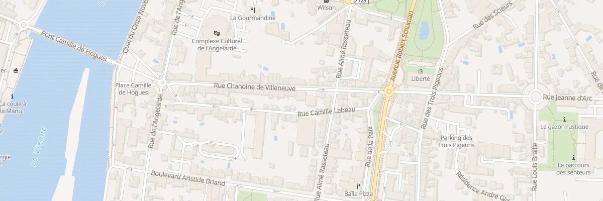 Plan du 52 Rue Chanoine Villeneuve à Châtellerault