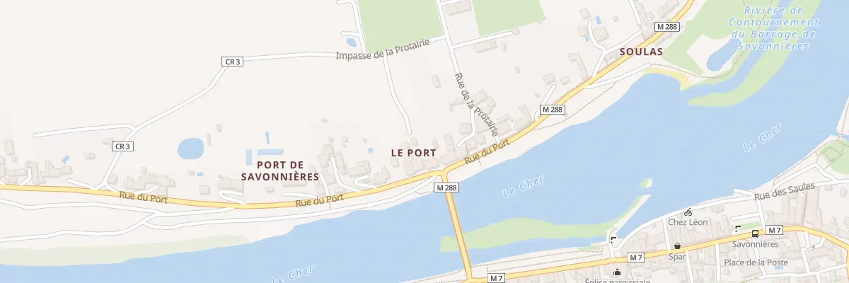 Plan du 42 Rue du Port à Savonnières
