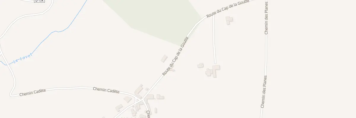 Plan du 43 Rte du Cap de la Goutte aux Tourreilles