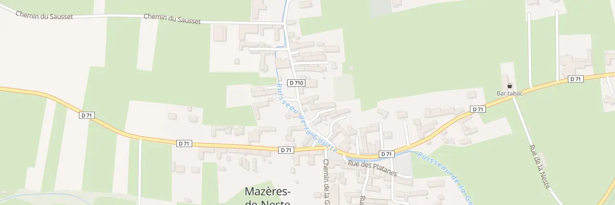 Plan du 4 Rue du Cap de la Bielle à Mazères-de-Neste