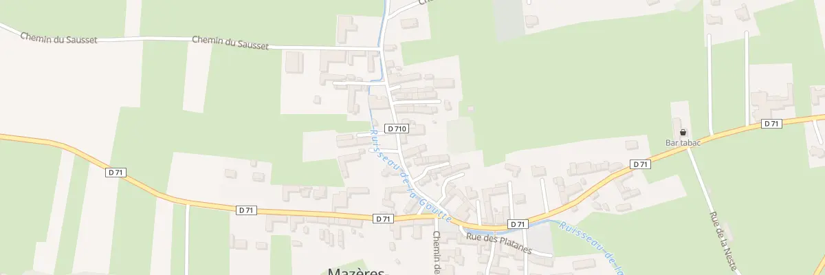Plan du 6 Rue du Cap de la Bielle à Mazères-de-Neste