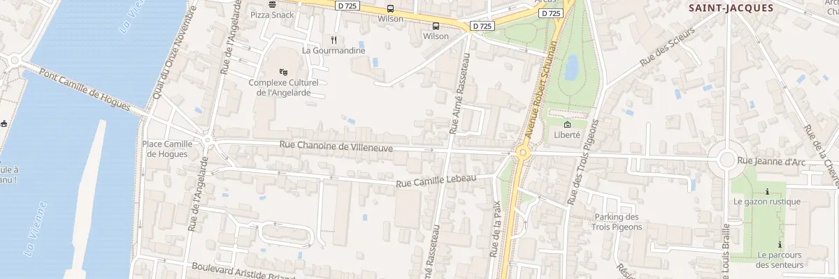 Plan du 57 Rue Chanoine Villeneuve à Châtellerault