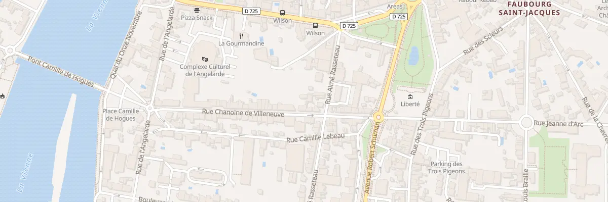 Plan du 55 Rue Chanoine Villeneuve à Châtellerault