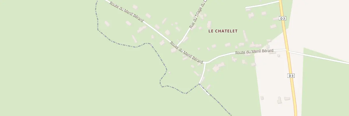 Plan du 307 Rte du Menil Bérard à Auguaise